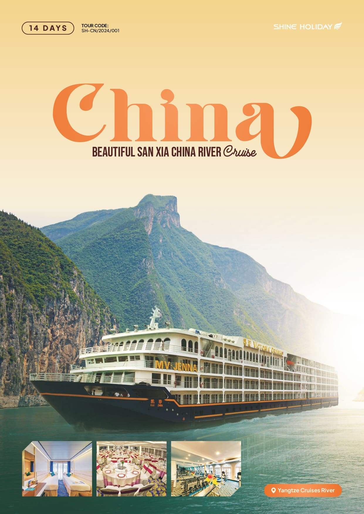 14 DAYS - BEAUTIFUL SAN XIA CHINA RIVER CRUISE